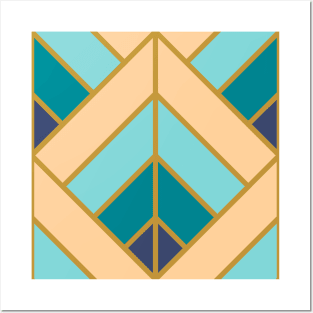 Geometric Pattern: Art Deco Diamond: Dream Posters and Art